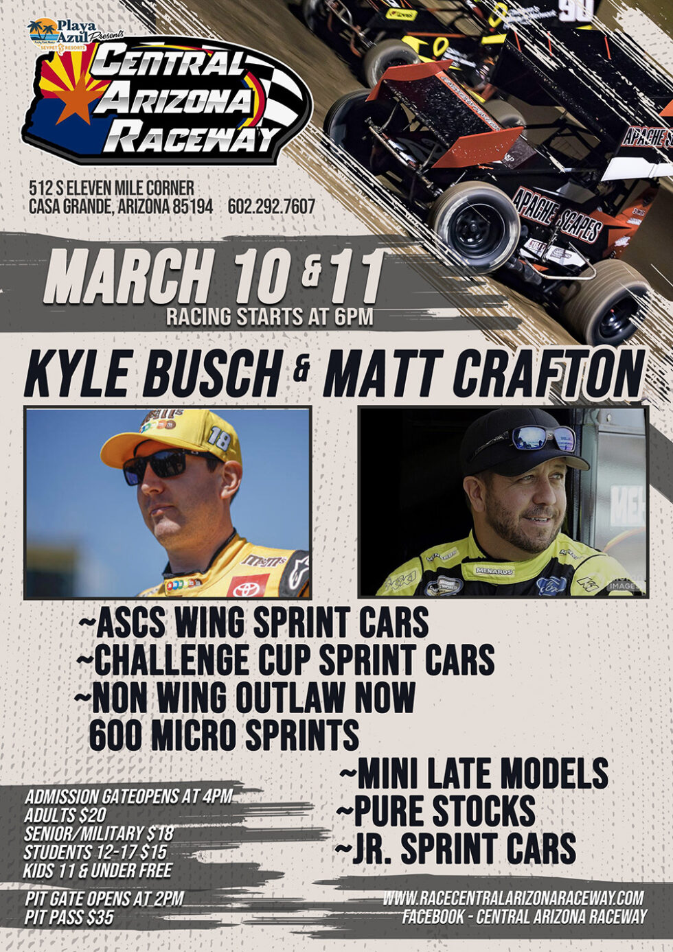 March 10th & 11th, 2023 Central Arizona Raceway